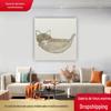 Cross-border AliExpress bonito gato pintura decorativa arte abstrata animal sala de estar cartoon quarto pintura de parede núcleo 2480
