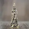 Llavero Colgante de Estatua de Latón de la Diosa Mazu para Viaje Seguro, Decoración de Barco, Adorno, Colgante, Decoración para Colgar en el Coche