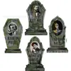 Placa Popular de Halloween Transfronteiriça, Placa Decorativa de Halloween em Forma de Lápide para Jardim Externo e Quintal