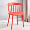 Silla de Comedor Nórdica Silla de Plástico Respaldo Hogar Creativo Silla Windsor Taburete de Color Silla de Negociación de Moda Venta Directa de Fábrica