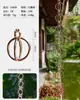 Corrente de Chuva Externa de Cobre Corrente de Drenagem de Beiral Estilo Japonês Corrente de Água da Chuva de Pátio de Villa Corrente de Desvio de Água da Calha Corrente de Água Decorativa