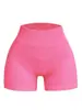 Comercio Exterior Hilo sin Costuras Pantalones de Tres Puntos Pantalones de Yoga Europeos y Americanos Pantalones de Fitness de Cintura Alta Pantalones Cortos Deportivos para Correr Yoga