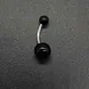 Anéis de Umbigo de Pérola Estilo Europeu e Americano, Piercings de Umbigo Multicor Galvanizados em Aço Inoxidável, Joias para Piercing Corporal, Atacado Transfronteiriço em Estoque