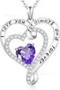Collar de Corazón de Plata de Ley S925 Más Vendido Transfronterizo para Mujer, Colgante de Zirconia Corazón del Océano, Cadena para Clavícula, Regalo de San Valentín