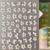 Pegatinas para Uñas Artísticas de Flores Frescas Aurora 5D en Relieve Tricidimensional Concha Luz Flor de Cinco Pétalos Pegatinas para Uñas DIY Modelo Sl