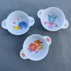 Melamina desenho animado fofo infantil tigela tigela de orelha dupla tigela tigela tigela de plástico tigela infantil fábrica atacado louça