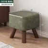 Banqueta de tecido para sofá de casa, banqueta pequena multifuncional da moda, banqueta redonda moderna, assento de mesa de centro para sala de estar, banqueta para trocar de sapatos, atacado