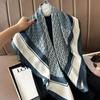 Pañuelo cuadrado pequeño de 90 cm pañuelo de seda vintage pañuelo de seda con estampado de letras tridimensional para dama nuevo pañuelo profesional pañuelo de satén venta al por mayor