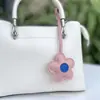 Nova Série Miu Pingente de Bolsa Flor de Couro PU Ornamento Chaveiro Flor Charme Flor Pequena Pingente de Couro