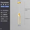 Lámpara de araña pequeña para mesita de noche de dormitorio simple moderna Red Viral nueva iluminación de lujo pared de fondo de sala de estar bar pasillo lámpara de araña de línea larga
