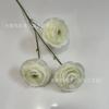 Nuevo Modelo de Flor de Loto Simulada en Color Marrón Claro con Tres Cabezas, Flor Artificial para Bodas, Flor Seca, Flor Falsa, Flor para Arreglo de Piso