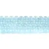 Jingde Jewelry Cadena Larga de Calcedonia Azul Hielo Natural, Cuentas Sueltas de Calcedonia Azul Marino Accesorios para Pulseras DIY