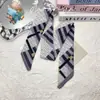Bufanda de Seda Estilo Coreano Nueva, Cuadros Coloridos de Doble Cara, Bufanda Decorativa Versátil para Bolso/Corbata, Bufanda Souvenir, Cinta de Vino