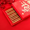 Palillos de Año Nuevo Palillos de Madera para Alitas de Pollo Caja de Regalo 10 Pares Caja de Regalo de Sándalo Rojo Embalaje Año del Caballo Palillos de Madera Sin Pintura Sin Cera