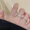Anel de dedo simples com abertura de borboleta, feminino, 2025, novo, explosão, moda, todos os tipos de combinação, anel doce, maré