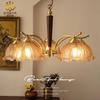Lámpara de Araña Vintage Estilo Americano Lámpara de Sala de Estar Restaurante Estilo Francés Luz Lujo Medio Latón Antiguo Vintage Lámpara de Dormitorio Lámpara de Araña
