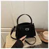 Bolso Pequeño Retro de Mano para Mujer 2025 Nuevo Lindo Casual Bolso Kelly Otoño e Invierno Bolso de Hombro Cruzado Simple y Elegante