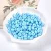 Cuentas de vidrio de colores para ábaco, cuentas planas redondas, hechas a mano, para pulsera, collar DIY, accesorios de joyería para niños, en stock, al por mayor