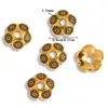 20 Accesorios de Joyería Retro de Aleación para Bricolaje, Soportes de Flor Recortados, Separadores de Cuentas, Pulseras, Materiales para Enhebrar Cuerda Trenzada