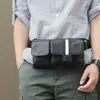 Bolsa de Cintura Personalizada em Couro Genuíno para Homens, Bolsa de Cintura Impermeável com Múltiplos Bolsos, Bolsa para Celular, Bolsa de Cintura Masculina Moderna e Descolada, Bolsa Transversal