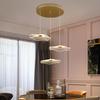 Lámpara de araña para restaurante danés simple moderna hoja de loto vacía lámpara de sala de estar creativa LED lámpara de comedor bar lámparas nórdicas