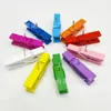 Clips de chincheta 3.5 clips de madera coloridos Chinchetas de madera creativas para oficina Clips de madera de color mixto