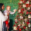 Enfeites de Árvore de Natal Rosa Transfronteiriços Decorações de Natal de Madeira Retrô Decoração de Árvore de Natal de Fazenda Pendentes