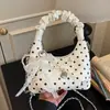 Bolso Pequeño de Lunares de Nicho Transfronterizo para Mujer 2026 Nuevo Bolso de Mano de Moda Cadena de Hombro Cruzada para Viajes Bolso Dumpling