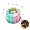 Molde de Silicona para Hornear Postre Mousse de Chocolate Francés Corazón Pétalo Ranurado Negro Frambuesa