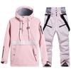 Nuevo traje de esquí de snowboard para hombres y mujeres, traje de invierno cálido y grueso, traje de esquí de estilo coreano, traje doble