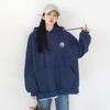 Moletom com Capuz Feminino Ins Super Quente Outono e Inverno waitmore com forro de fleece Jaqueta Engrossada Solta Moda Coreana Top de Estudante
