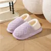 Pantuflas de Algodón Cixi para Uso Doméstico de Mujer en Invierno para Interior del Hogar Antideslizantes Primavera y Otoño Felpa Cálidas para Pareja Invierno de Hombre