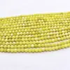 Acessórios de joias de pedra natural jade limão contas soltas contas de topázio pulseira produtos semi-acabados com contas fabricantes atacado
