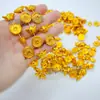 Contas de Terra de Plástico Dourado Prateado Torre Dobrável Decoração de Borda Moeda Antiga Yuanbao Material de Corrente Suprimentos para Festival Contas Redondas