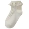 Calcetines para Bebé 2026 Otoño e Invierno Algodón Peinado Transpirables Calcetines de Princesa para Baile de Bebé Calcetines de Encaje Sin Costuras