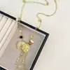 Colar Longo com Pingente de Meteoro ~ Borla Dourada Coração Design Fashionável Personalidade Corrente de Suéter de Alta Qualidade Corrente de Cintura