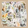 50 Adesivos de Gato Graffiti Impermeáveis Feitos à Mão para Diários, Cadernos, Conjunto de Decoração para Malas, Atacado Transfronteiriço