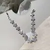 Uma variedade de flores da primavera Flor flash diamante puxar pulseira ajustável amor zircônia simples versátil pulseira empilhada joias