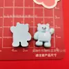 Serie de Osos Árticos Coloridos Brillantes de Dibujos Animados Accesorios de Resina DIY Tocado Pasador Funda para Teléfono Móvil Accesorios para Joyería Pegatinas