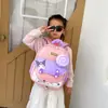 Bolsa Infantil Desenho Menino Pequeno Respirável Mochila Escolar Jardim de Infância Fofa Bebê Jardim de Infância Pré-Escolar Mochila Menina Pequena