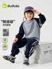 Conjunto de niño de Dudu: sudadera de cuello redondo y pantalón para niños, top y pantalón largo para niñas, conjunto deportivo de dos piezas para bebé estilo otoño
