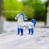 Entra en las Nuevas Manualidades de Cristal Animales de Dibujos Animados Zodíaco Caballo Adornos para Sala de Estar Cumpleaños de Niños Regalos de Año Nuevo