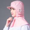 Nuevo Sombrero de Ala Dura con Malla para Orejas, Chal, Gorra de Trabajo, Taller de Fábrica de Alimentos, Chal Higiénico, Unisex, Multicolor