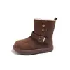 Botas de nieve para mujer Birkenstock, nueva colección de invierno 2026, forradas de felpa, suela gruesa, puntera redonda, botines, cálidas y adecuadas para climas fríos