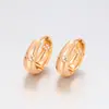 Pendientes de Cruz Europeos y Americanos Xuping Aleación de Cobre Geométrico Lisos Huecos Diseño Círculo Pendientes Fábrica de Origen Hechos a Medida para Mujeres