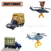 MatchBox Original MatchBox Helicóptero Transportador de Brinquedo Jurassic Carro de Brinquedo Dinossauro de Liga