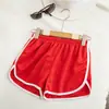 Pantalones Cortos Deportivos Sexy de Chica Caliente Transfronterizos Europeos y Americanos para Mujer Verano Color Melocotón Ajustados para Fitness Yoga Running
