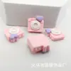 Macaron Cartoon Amor Câmera Acessórios de Resina DIY Gel Creme Presilha de Cabelo Capa de Celular Acessórios para Copo de Água Material
