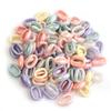 Fivela de abertura em forma de U de acrílico Macaron Color Chain Fivela de corrente de olho Máscara de corrente DIY Bolsa Conexão Acessórios de joias