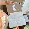 Funda azul con estrellas y alas para tableta iPad 10ª/11ª generación cubierta protectora air4/5/6 con ranura para lápiz